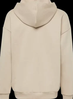 Clearance beżowa bluza dziecięca z kapturem Dzieci Odzież