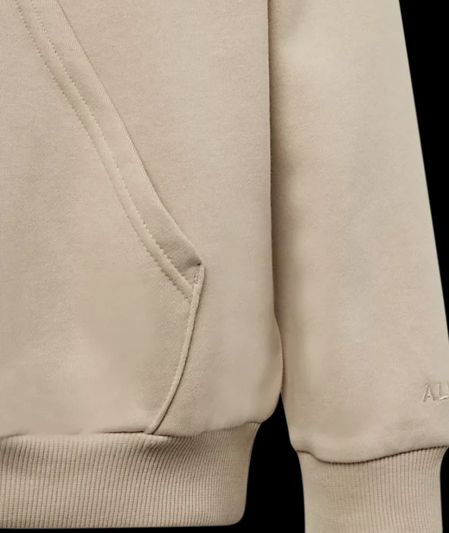 Clearance beżowa bluza dziecięca z kapturem Dzieci Odzież