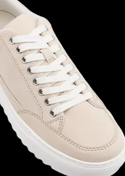 Outlet beżowe skórzane sneakersy męskie Męskie Sportowe