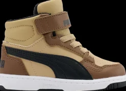 Discount beżowo-brazowe ocieplane sneakersy dziecięce Reb-L Dzieci Sportowe