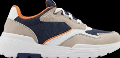 beżowo-granatowe sneakersy dziecięce Dzieci Sportowe|Dla Nastolatka