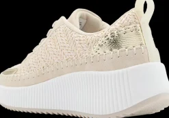 Hot beżowo-złote sneakersy damskie Damskie Sportowe