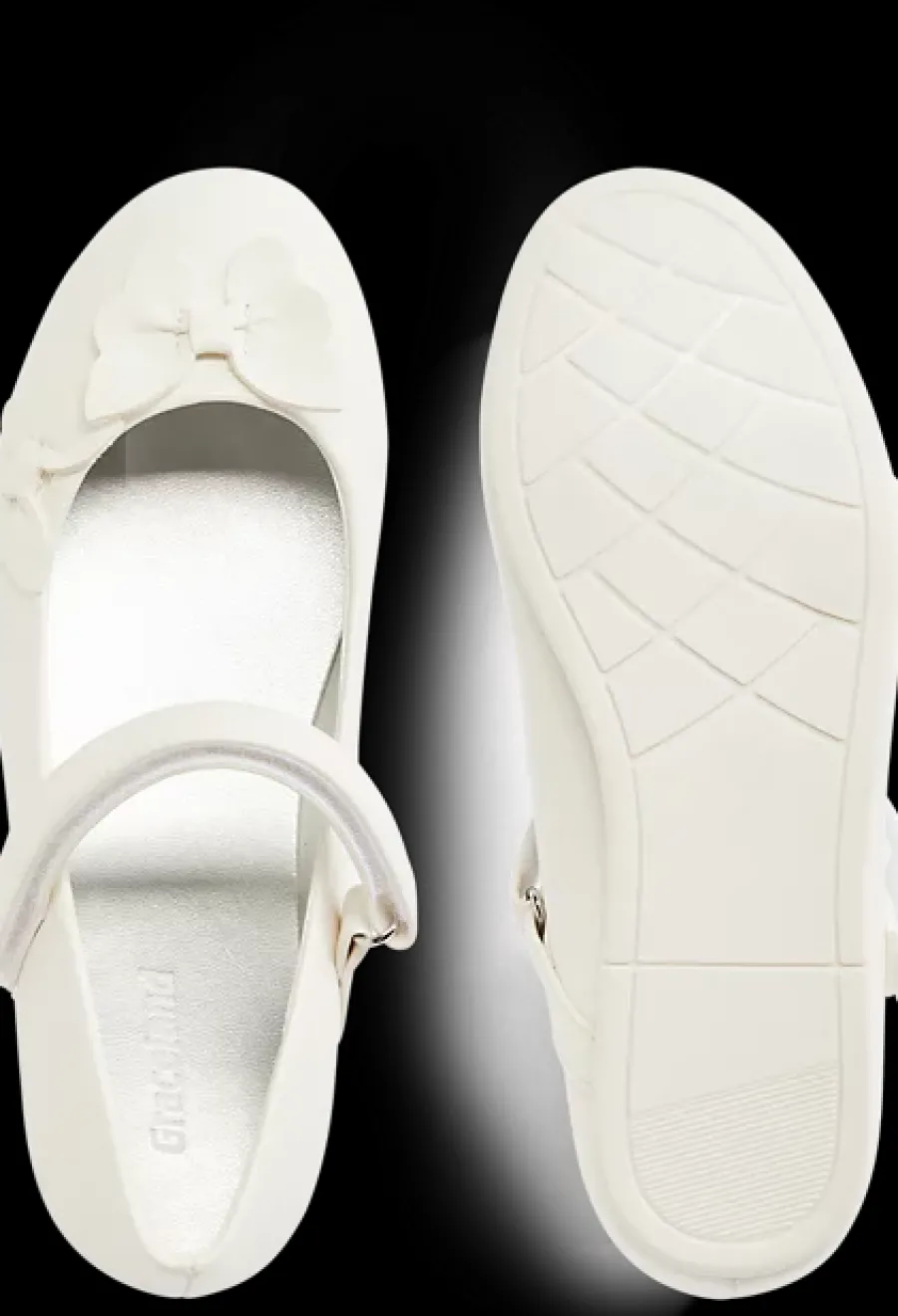 Sale białe komunijne buty dziewczęce Dzieci Półbuty