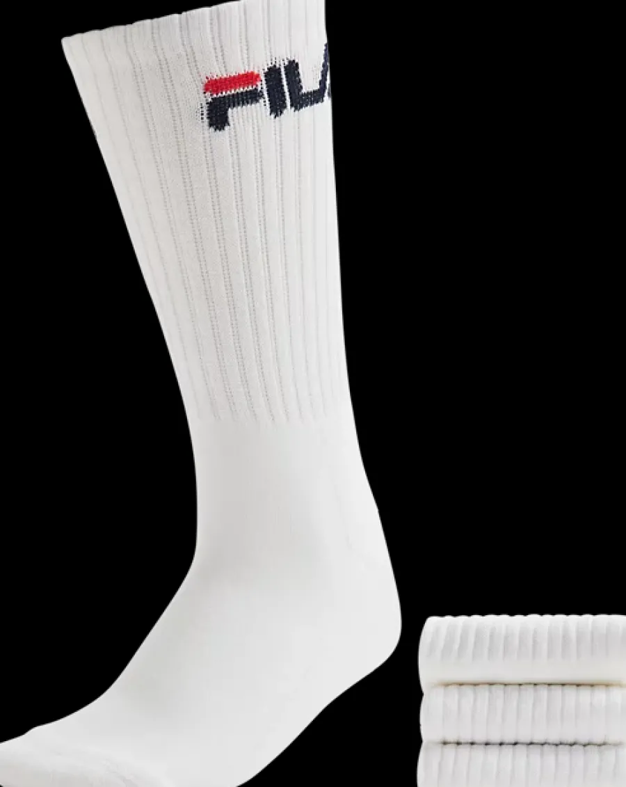 New białe skarpetki Crew Socks 3P Męskie Skarpety|Skarpety