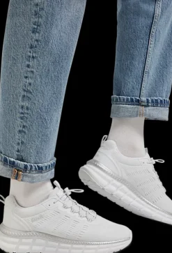Best białe sneakersy damskie ze srebrnymi elementami Damskie Sportowe