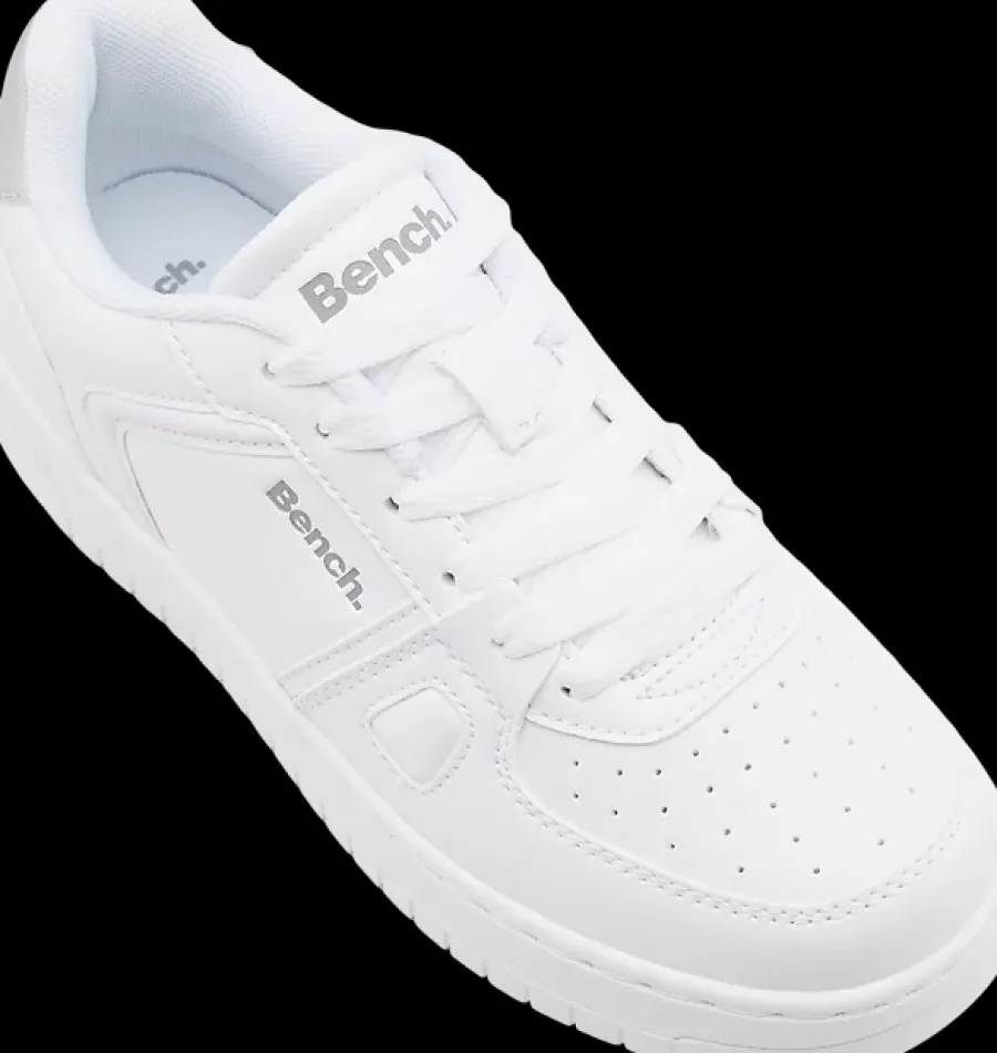 New białe sneakersy damskie ze srebrnymi elementami Damskie Sportowe