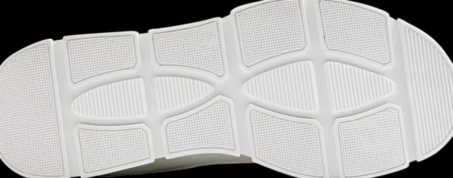 New białe sneakersy damskie z kolorową wstawką Damskie Sportowe