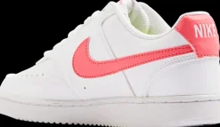 Sale białe sneakersy damskie Court Vision z koralowymi elementami Damskie Sportowe