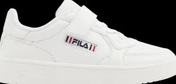 Online białe sneakersy dziecięce z zapięciem na rzep Dzieci Sportowe|Do Szkoły