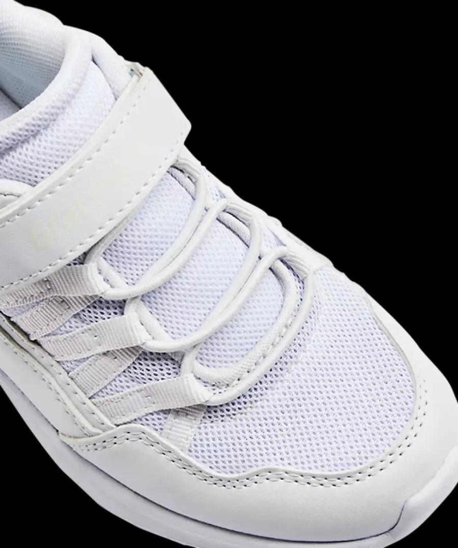 Hot białe sneakersy dziewczęce zapinane na rzep Dzieci Sportowe