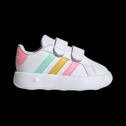 Clearance białe sneakersy dziewczęce Breaknet Bubble z kolorowymi elementami Dzieci Sportowe|Dla Maluszków
