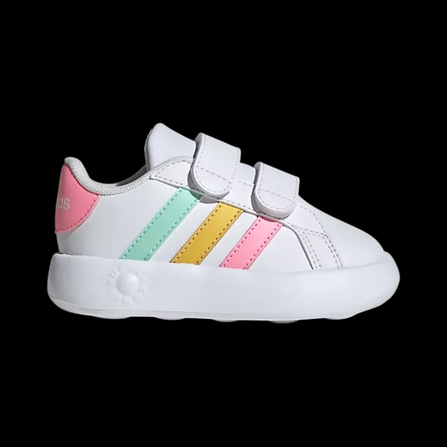 Clearance białe sneakersy dziewczęce Breaknet Bubble z kolorowymi elementami Dzieci Sportowe|Dla Maluszków