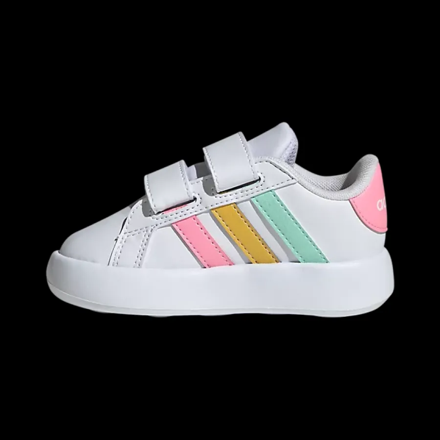 Clearance białe sneakersy dziewczęce Breaknet Bubble z kolorowymi elementami Dzieci Sportowe|Dla Maluszków