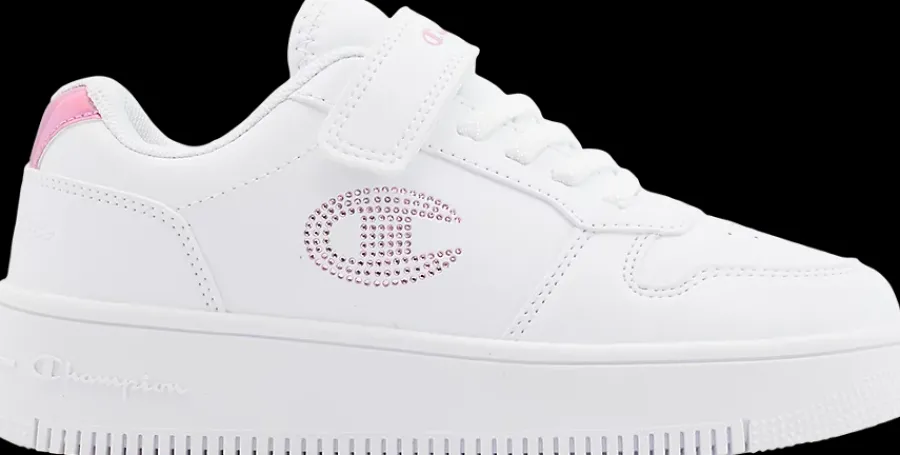Sale białe sneakersy dziewczęce REBOUND PLATFORM GLITTER Dzieci Sportowe|Markowe