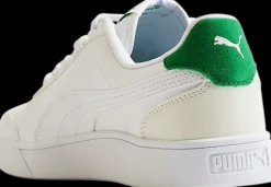 New białe sneakersy męskie z zielonymi akcentami Męskie Sportowe|Markowe