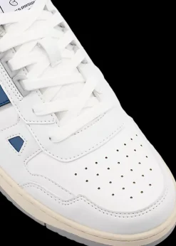 Online białe sneakersy męskie z granatowymi elementami Męskie Sportowe