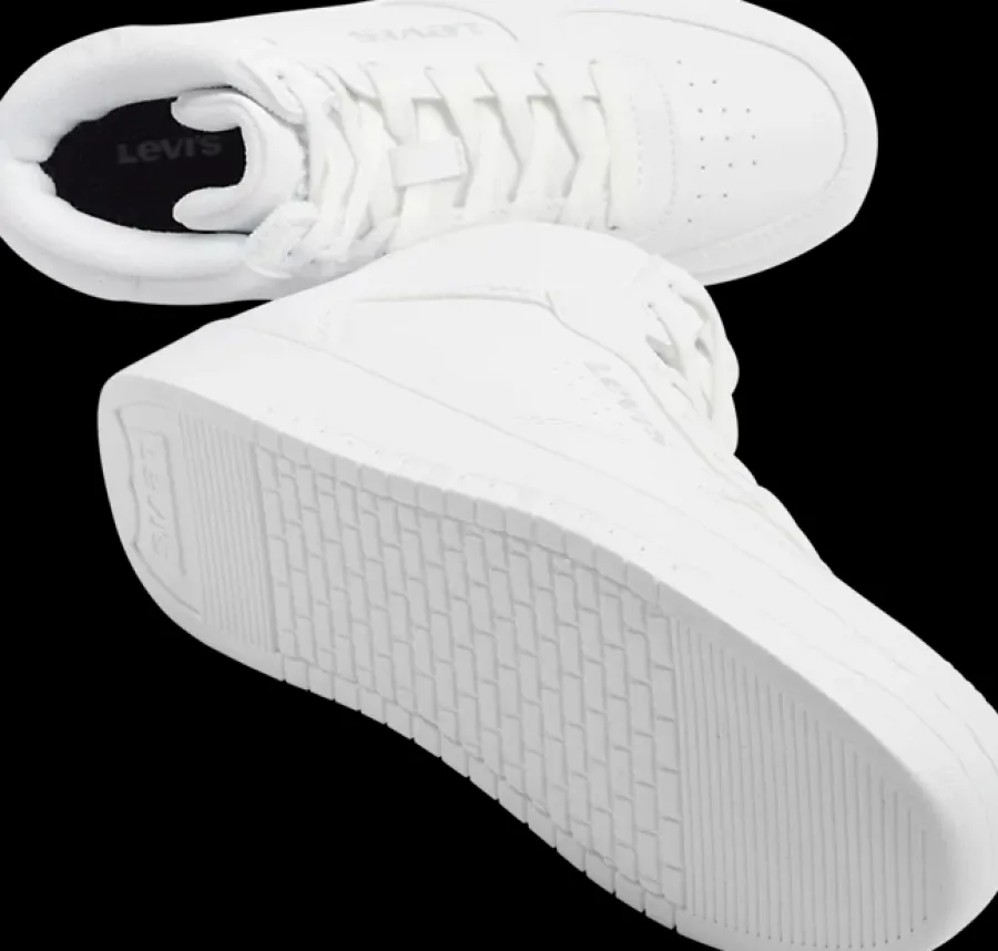 Outlet białe wysokie trampki dziecięce Levi's Dzieci Kozaki|Sportowe