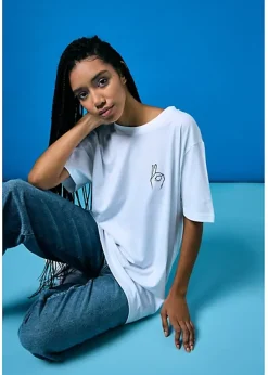 bialy tshirt męski Easy Sing Tee Męskie Odzież Męska