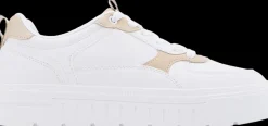 Discount biało-beżowe sneakersy damskie Damskie Sportowe