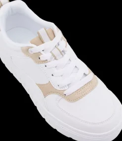 Discount biało-beżowe sneakersy damskie Damskie Sportowe