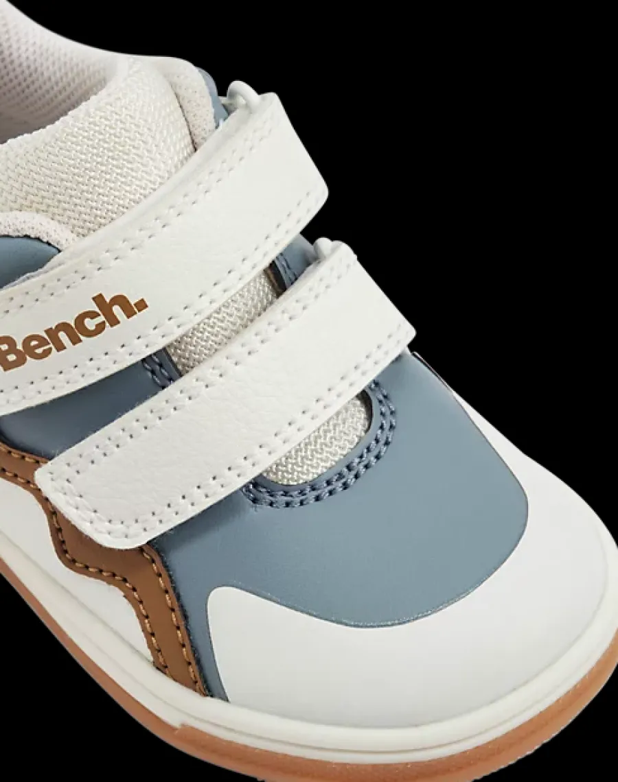 Hot biało-brązowo-niebieskie sneakersy dziecięce Dzieci Sportowe