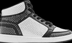 Sale biało-czarne sneakersy dziewczęce Dzieci Sportowe|Do Szkoły