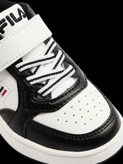New biało-czarne sneakersy dziecięce z zapięciem na rzep Dzieci Sportowe