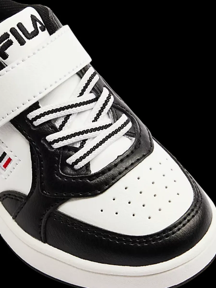 New biało-czarne sneakersy dziecięce z zapięciem na rzep Dzieci Sportowe