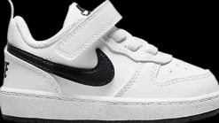 Online biało-czarne sneakersy dziecięce Court Borough Dzieci Sportowe