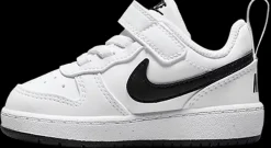 Online biało-czarne sneakersy dziecięce Court Borough Dzieci Sportowe