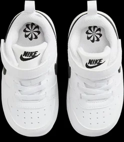 Online biało-czarne sneakersy dziecięce Court Borough Dzieci Sportowe