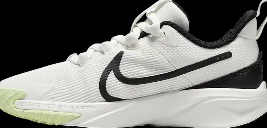 New biało-czarne sneakersy dziecięce Star Runner 4 Dzieci Sportowe|Markowe