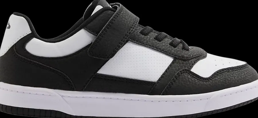 New biało-czarne sneakersy młodzieżowe Dzieci Sportowe