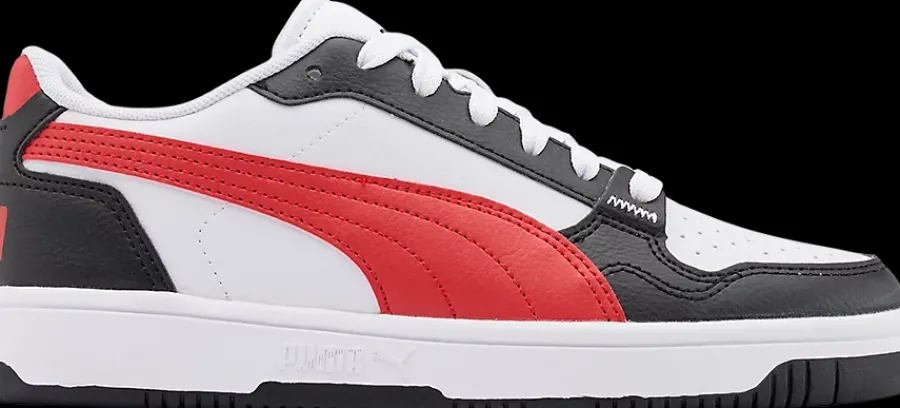Sale biało-czarno-czerwone sneakersy młodzieżowe Reb-L Jr Dzieci Sportowe