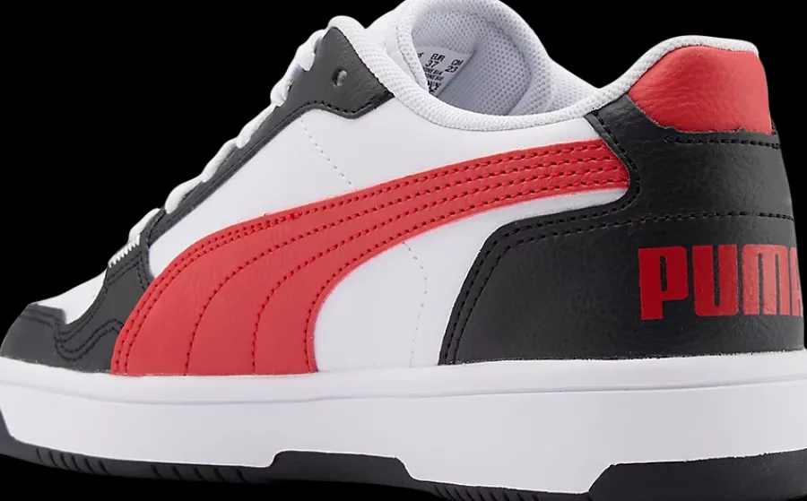 Sale biało-czarno-czerwone sneakersy młodzieżowe Reb-L Jr Dzieci Sportowe