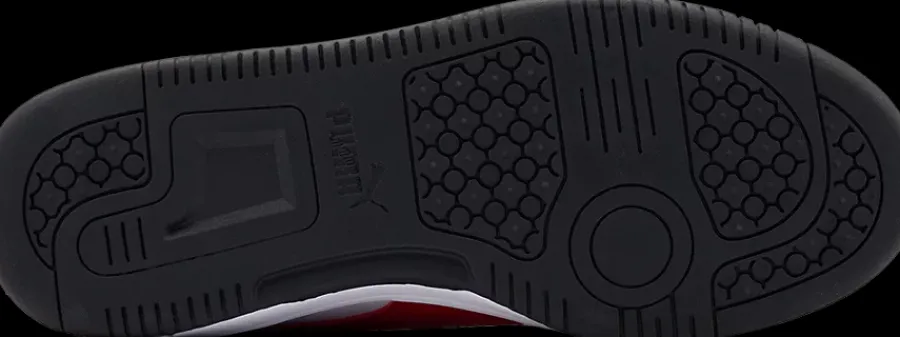 Sale biało-czarno-czerwone sneakersy młodzieżowe Reb-L Jr Dzieci Sportowe
