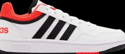 Discount biało-czarno-czerwone sneakersy młodzieżowe HOOPS 3.0 K Dzieci Sportowe