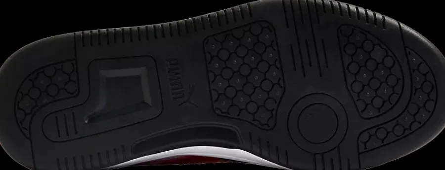 biało-czarno-czerwone sneakersy młodzieżowe Rebound V6 Low Dzieci Sportowe