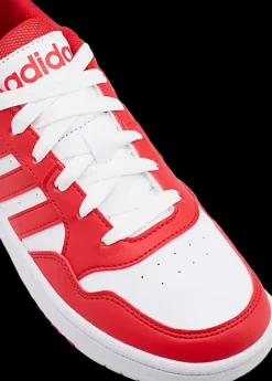 New biało-czerwone młodzieżowe sneakersy dziecięce Hoops 3.0 Dzieci Sportowe