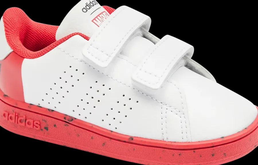Online biało-czerwone sneakersy dziecięce ADVANTAGE SPIDERMAN CF I Dzieci Sportowe