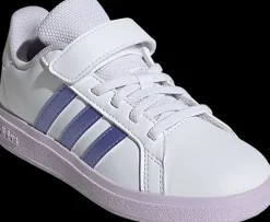 biało-fioletowe sneakersy dziewczęce Grand Court 2.0 Dzieci Sportowe