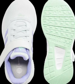 Best biało-fioletowe sneakersy dziewczęce Runfalcon Dzieci Sportowe