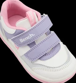 Best biało-fioletowo-różowe sneakersy dziewczęce Dzieci Sportowe