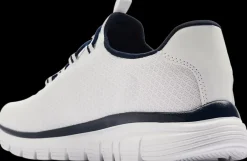 Clearance biało-granatowe sneakersy męskie Męskie Sportowe|Markowe