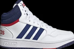 New biało-granatowe sneakersy młodzieżowe Hoops Mid 3.0 Dzieci Sportowe
