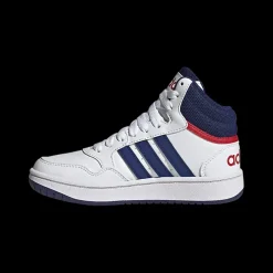 New biało-granatowe sneakersy młodzieżowe Hoops Mid 3.0 Dzieci Sportowe