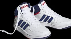 New biało-granatowe sneakersy młodzieżowe Hoops Mid 3.0 Dzieci Sportowe