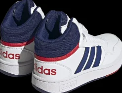 New biało-granatowe sneakersy młodzieżowe Hoops Mid 3.0 Dzieci Sportowe