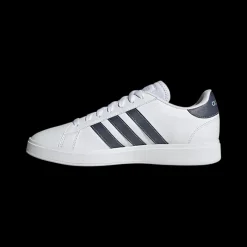 Online biało-granatowe sneakersy męskie Grand Court Base 2.0 Męskie Sportowe|Markowe