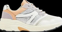 Outlet biało-liliowe sneakersy damskie Damskie Sportowe